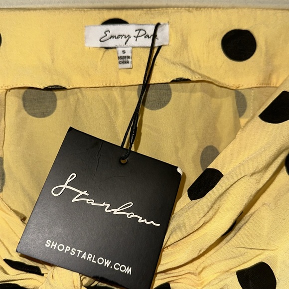 Yellow and black polka dot skirt - Picture 3 of 4